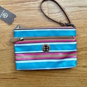 Giani Bernini NWT Stripe Postcard Wristlet